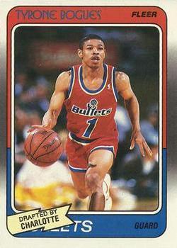 #13 Tyrone Bogues - Charlotte Hornets - 1988-89 Fleer Basketball