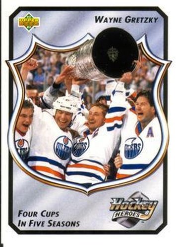 #13 Wayne Gretzky - Edmonton Oilers - 1992-93 Upper Deck - Hockey Heroes: Wayne Gretzky Hockey