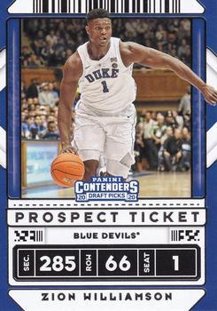 #13 Zion Williamson - Duke Blue Devils - 2020 Panini Contenders Draft Picks Basketball