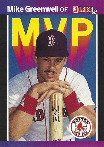 #BC-13 Mike Greenwell - Boston Red Sox - 1989 Donruss Baseball - Bonus MVP's