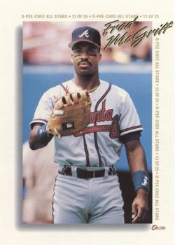 #13 Fred McGriff - Atlanta Braves - 1994 O-Pee-Chee Baseball - All-Star Redemptions