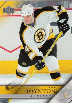 #13 Nick Boynton - Boston Bruins - 2005-06 Upper Deck Hockey