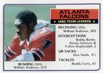 #13 William Andrews - Atlanta Falcons - 1983 Topps Football