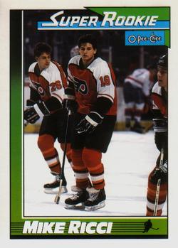 #13 Mike Ricci - Philadelphia Flyers - 1991-92 O-Pee-Chee Hockey