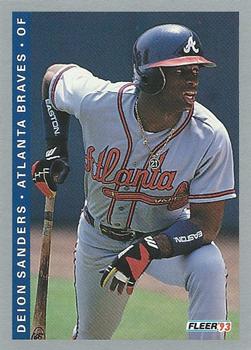 #13 Deion Sanders - Atlanta Braves - 1993 Fleer Baseball