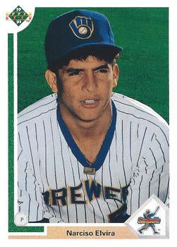 #13 Narciso Elvira - Milwaukee Brewers - 1991 Upper Deck Baseball