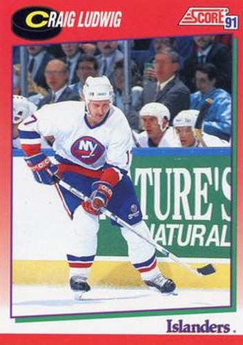 #13 Craig Ludwig- New York Islanders - 1991-92 Score Canadian Hockey