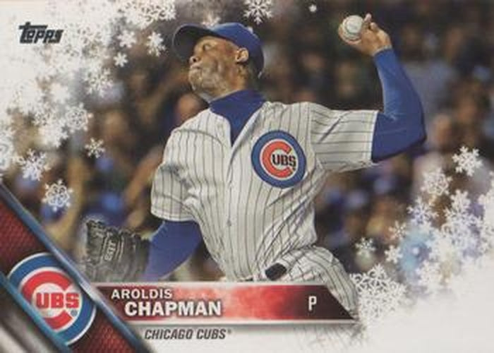 #HMW13 Aroldis Chapman - Chicago Cubs - 2016 Topps Holiday Baseball