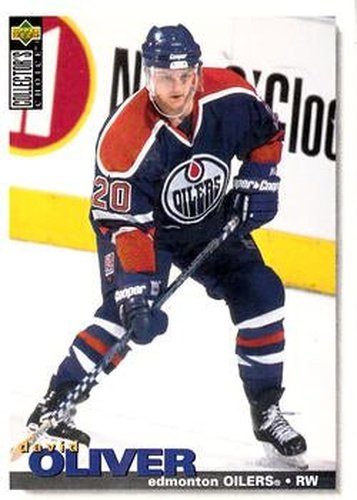 #13 David Oliver - Edmonton Oilers - 1995-96 Collector's Choice Hockey