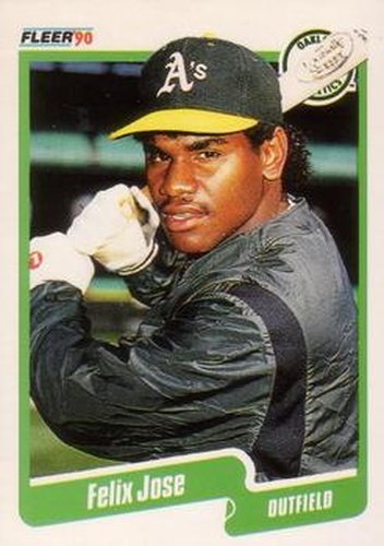 #13 Felix Jose - Oakland Athletics - 1990 Fleer USA Baseball
