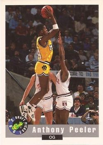 #13 Anthony Peeler - Missouri Tigers - 1992 Classic Draft Basketball