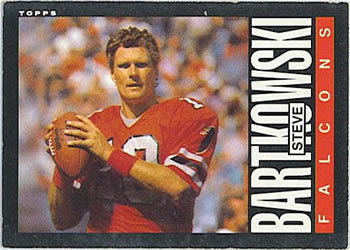 #13 Steve Bartkowski - Atlanta Falcons - 1985 Topps Football