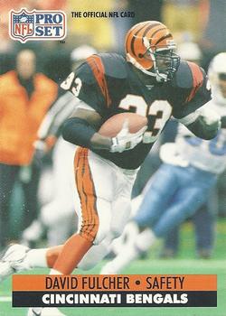 #113 David Fulcher - Cincinnati Bengals - 1991 Pro Set Football