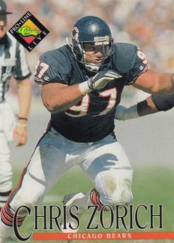 #13 Chris Zorich - Chicago Bears - 1994 Pro Line Live Football