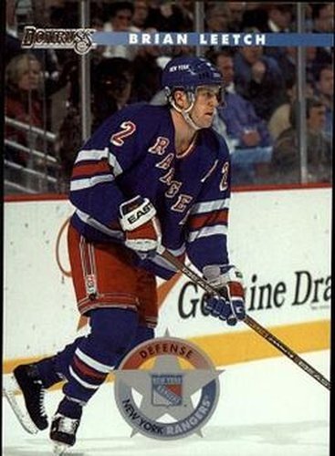 #13 Brian Leetch - New York Rangers - 1996-97 Donruss Hockey