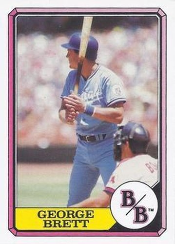 #13 George Brett - Kansas City Royals - 1987 Topps Boardwalk and Baseball