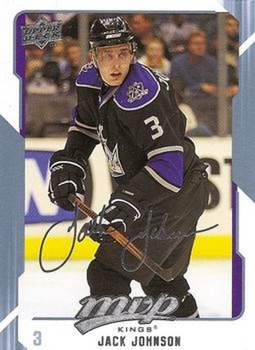 #140 Jack Johnson - Los Angeles Kings - 2008-09 Upper Deck MVP Hockey