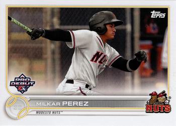 #PD-140 Milkar Perez - Modesto Nuts - 2022 Topps Pro Debut Baseball