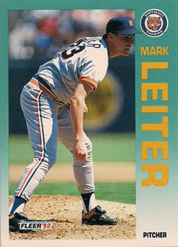 #140 Mark Leiter - Detroit Tigers - 1992 Fleer Baseball
