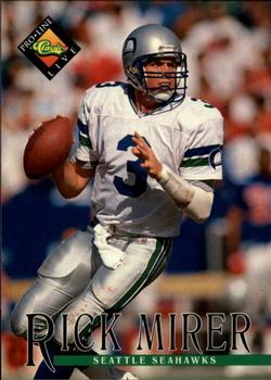 #140 Rick Mirer - Seattle Seahawks - 1994 Pro Line Live Football