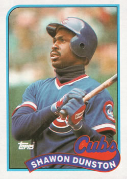 #140 Shawon Dunston - Chicago Cubs - 1989 Topps Baseball