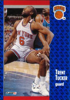 #140 Trent Tucker - New York Knicks - 1991-92 Fleer Basketball