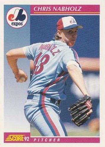 #140 Chris Nabholz - Montreal Expos - 1992 Score Baseball