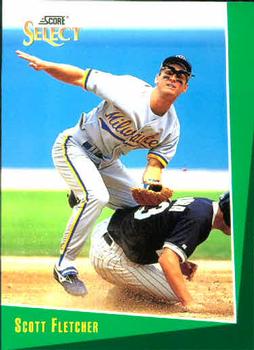 #140 Scott Fletcher - Milwaukee Brewers - 1993 Select Baseball