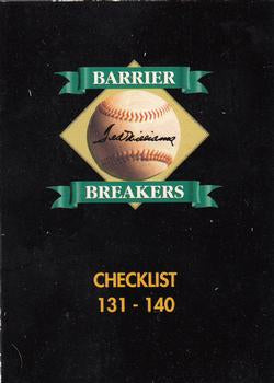 #140 Checklist - 1993 Ted Williams Baseball