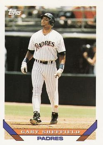 #140 Gary Sheffield - San Diego Padres - 1993 Topps Baseball