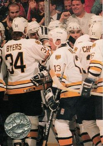 #140 Boston Bruins - Boston Bruins - 1991-92 Pro Set Platinum Hockey