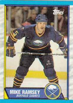 #140 Mike Ramsey - Buffalo Sabres - 1989-90 Topps Hockey