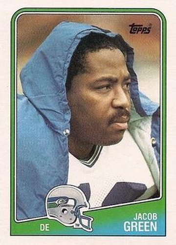 #140 Jacob Green - Seattle Seahawks - 1988 Topps Football