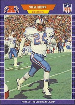 #140 Steve Brown - Houston Oilers - 1989 Pro Set Football