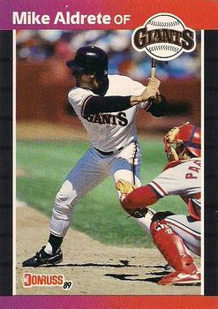 #140 Mike Aldrete - San Francisco Giants - 1989 Donruss Baseball