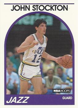 #140 John Stockton - Utah Jazz - 1989-90 Hoops Basketball