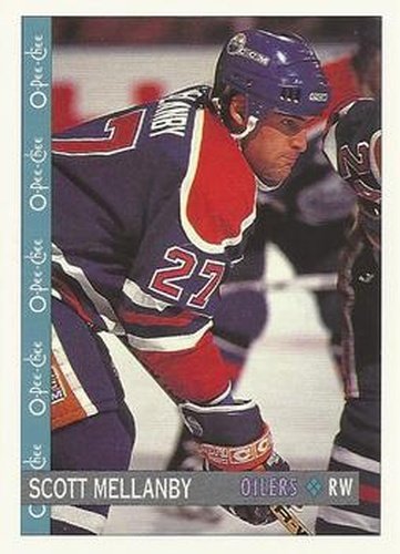 #140 Scott Mellanby - Edmonton Oilers - 1992-93 O-Pee-Chee Hockey