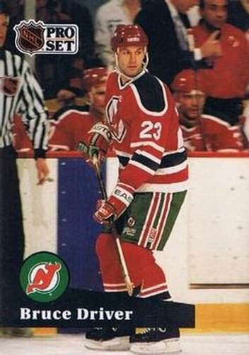 #140 Bruce Driver - 1991-92 Pro Set Hockey
