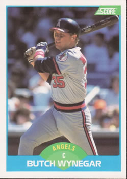 #140 Butch Wynegar - California Angels - 1989 Score Baseball