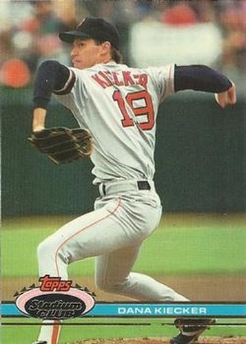 #140 Dana Kiecker - Boston Red Sox - 1991 Stadium Club Baseball