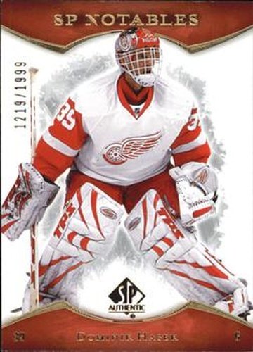 #140 Dominik Hasek - Detroit Red Wings - 2007-08 SP Authentic Hockey