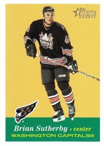 #140 Brian Sutherby - Washington Capitals - 2001-02 Topps Heritage Hockey