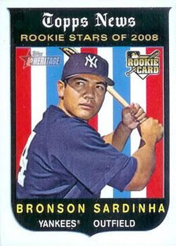 #140 Bronson Sardinha - New York Yankees - 2008 Topps Heritage Baseball