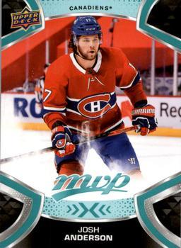 #140 Josh Anderson - Montreal Canadiens - 2021-22 Upper Deck MVP Hockey