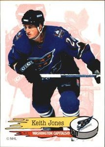 #140 Keith Jones - Washington Capitals - 1995-96 Panini Hockey Stickers
