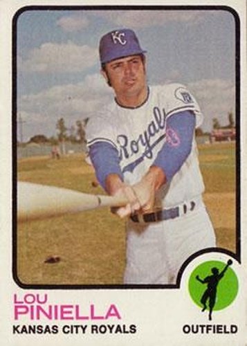 #140 Lou Piniella - Kansas City Royals - 1973 Topps Baseball