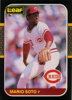 #140 Mario Soto - Cincinnati Reds - 1987 Leaf Baseball