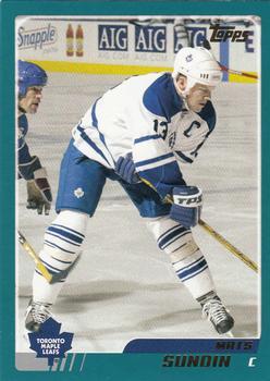 #140 Mats Sundin - Toronto Maple Leafs - 2003-04 Topps Hockey