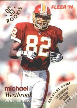 #140 Michael Westbrook - Washington Redskins - 1996 Fleer Football