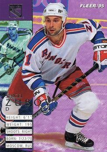 #140 Sergei Zubov - New York Rangers - 1994-95 Fleer Hockey